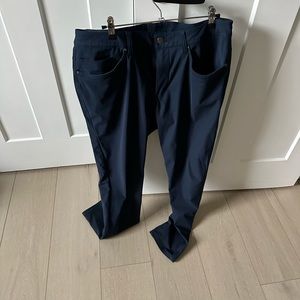 Lululemon 33x32 Navy barely worn ABC pants. I have them in gray as well.